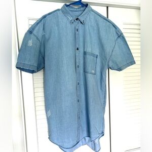 Zanerobe Denim Short Sleeve Shirt